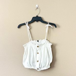 H&m Ruffle Crop Top